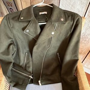 Ann Taylor Loft faux suede moto jackets
